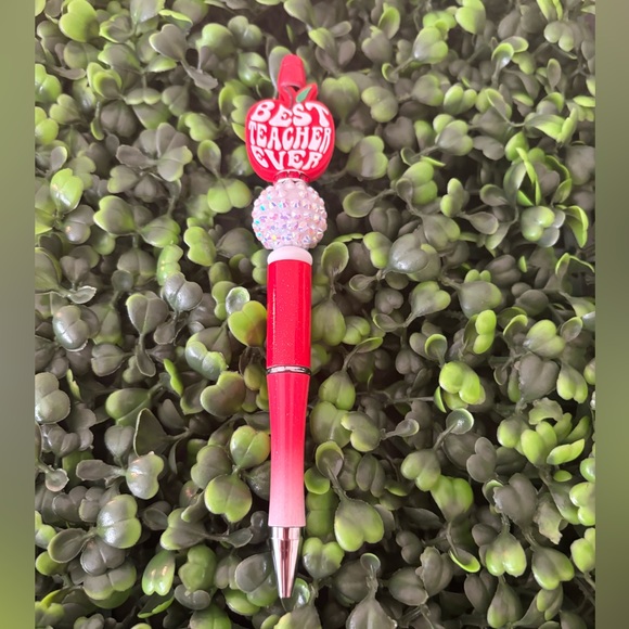 Best Teacher Ever Focal Bead Pen - Picture 1 of 1